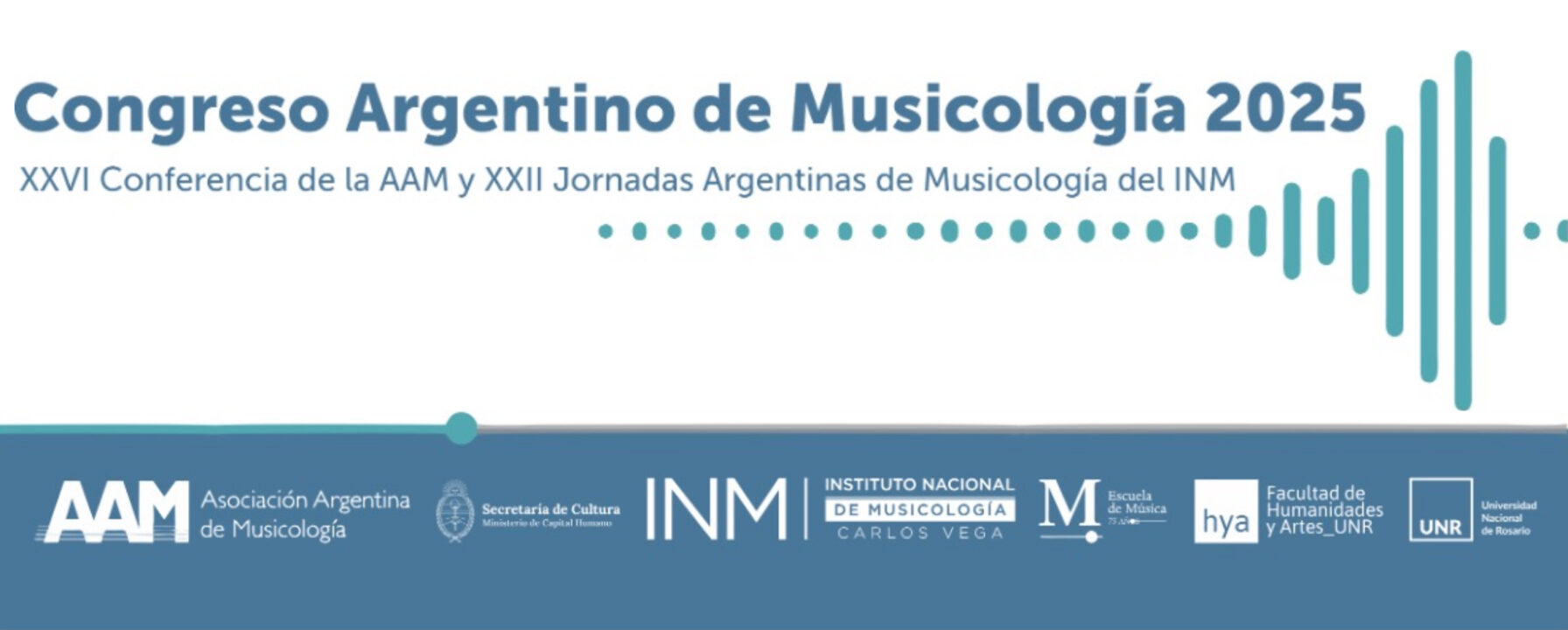 Congreso Argentino de Musicología 2025. Isologo y logos institucionales